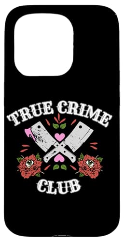 Hülle für iPhone 15 Pro True Crime Club Rose Eyeball Beil Horror Fans von Mestiza Rebel Art