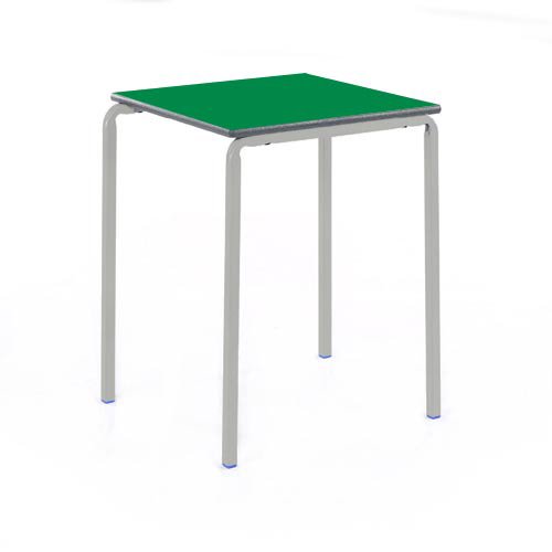 metalliform cbsq-66-ps-ch-59-lg-green Crushed gebogen Tisch mit duraform PU anthrazit Rand, Grün von Metalliform