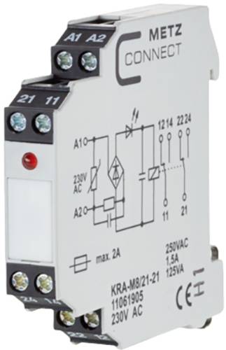 Metz Connect Koppelbaustein 230 V/AC (max) 2 Wechsler 11061905 1St. von Metz Connect