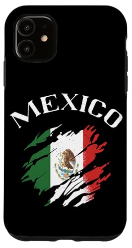 Hülle für iPhone 11 Mexiko Flagge Scratch Proud Mexican Roots Español Pride von Mexican Flag Viva Mexico Roots Cinco De Mayo Mex