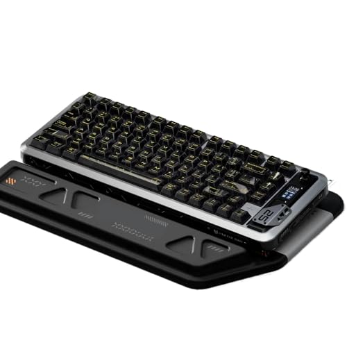 MfsREv PIIFOX Walker75 Tri-Mode-Mechanische Tastatur mit Magnetschaltern, Aluminium-Design-Bildschirm Kompatibel mit PC-Gamer und Bürogebrauch(Sliver) von MfsREv