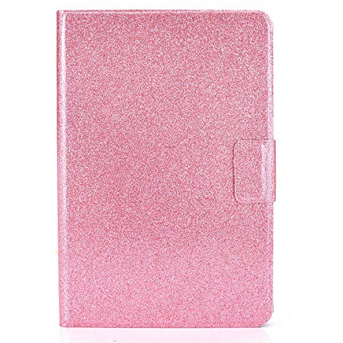 Miagon für Samsung Galaxy Tab A T590 (10.5 Zoll) 2018 Glitzer Hülle,Schutzhülle mit Magnetisch Auto-Einschlaf/Aufwach PU Leder Smart Flip Stand Cover,Rosa von Miagon