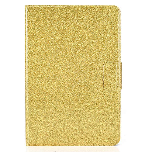 Miagon für iPad 5th/6th 9.7 Zoll 2018/2017 Glitzer Hülle,Schutzhülle mit Magnetisch Auto-Einschlaf/Aufwach PU Leder Smart Flip Stand Cover,Gold von Miagon