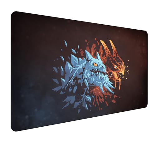 Dota 2 Gaming Mauspad,Anime Mauspad,Groß Mousepad XXL 900 x 400 mm,rutschfeste Gummiunterseite genähte Kanten,für PC, Laptop,Großer Erweiterter Schreibtisch Schutz Für Home Office. von Miaosheng