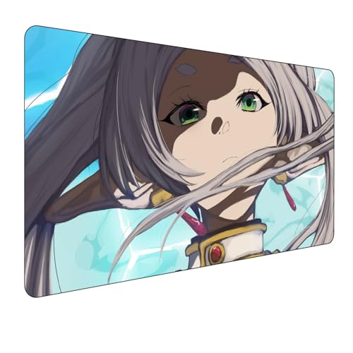 Frieren Beyond Gaming Mauspad,Anime Mauspad,Groß Mousepad XXL 900 x 400 mm,rutschfeste Gummiunterseite genähte Kanten,für PC, Laptop,Großer Erweiterter Schreibtisch Schutz Für Home Office. von Miaosheng