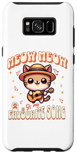 Hülle für Galaxy S8+ Niedlicher Katzen Musiker mit Gitarre von Miau, Miau, Kätzchen Musik