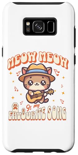 Hülle für Galaxy S8+ Niedlicher Katzen Musiker mit Gitarre von Miau, Miau, Kätzchen Musik