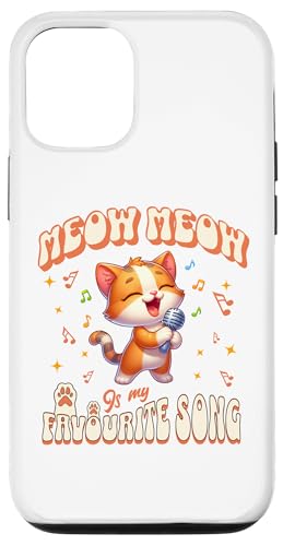 Hülle für iPhone 13 Niedlicher Katzen Musiker Karaoke Mieze Sänger Katze von Miau, Miau, Kätzchen Musik