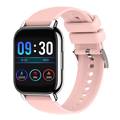 MicLee Damen Herren 1.85 Zoll Touch-Farbdisplay Smartwatch Pulsmesser Schlafmonitor Armband Fitness Tracker Schrittzähler Uhr Sportuhr Kompatibel IOS Android Wasserdicht IP68 Bluetooth Anruf von MicLee