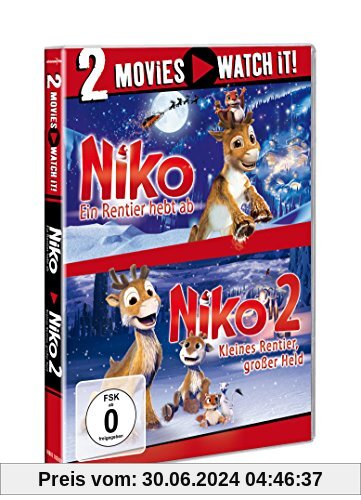 Niko - Ein Rentier hebt ab / Niko 2 - Kleines Rentier, großer Held [2 DVDs] von Michael Hegner