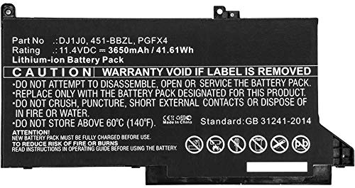 MicroBattery MBXDE-BA0140 Notebook-Komponenten Zusatzakku/Akku – zusätzliche Notebookkomponenten (Akku/Akku, Dell, Latitude 12 7000, Latitude 12 7280, Latitude 12 7480) von MicroBattery