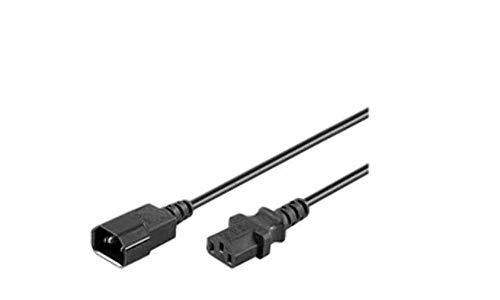 MicroConnect PE040605 C14 Koppler 0,5m schwarz Stromkabel - Stromkabel (0,5m, C13-Koppler, Stecker/Buchse; C14-Koppler; C13-Kupplung; Schwarz) von MicroConnect