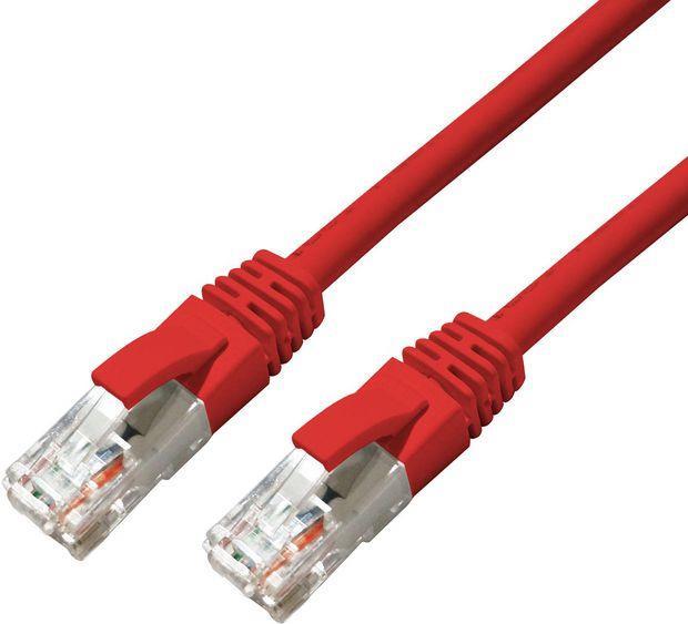 MicroConnect - Patch-Kabel - RJ-45 (M) zu RJ-45 (M) - 50 cm - 5 mm - UTP - CAT 6a - halogenfrei, Innen, geformt, rund, ohne Haken - Rot von MicroConnect