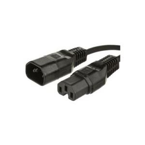 MicroConnect - Stromkabel - IEC 60320 C15 zu IEC 60320 C14 - 3 m - Schwarz von MicroConnect