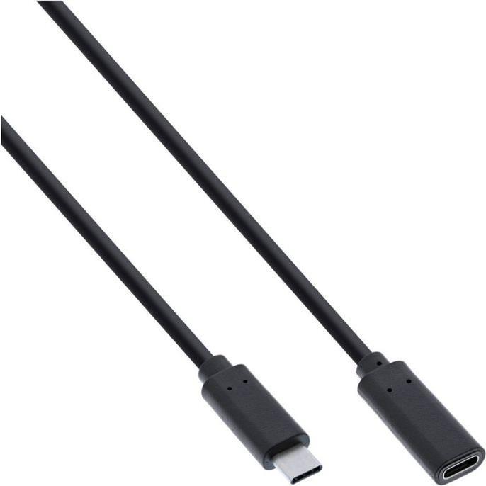 MicroConnect - USB-Verlängerungskabel - USB-C (M) zu USB-C (W) - USB 3.2 Gen 1 - 3 A - 2 m - Schwarz von MicroConnect