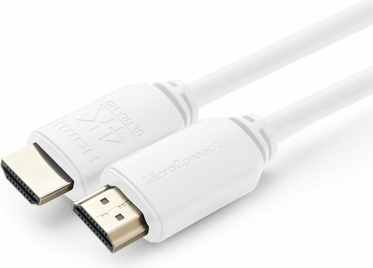 Microconnect MC-HDM19197.5V2.0WH HDMI-Kabel 7,5 m HDMI Typ A (Standard) Wei� (MC-HDM19197.5V2.0WH) von MicroConnect