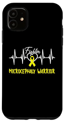 Hülle für iPhone 11 Microcephaly Awareness Yellow Ribbon Fighter HeartBeat Love von Microcephaly Awareness products (Lwaka)