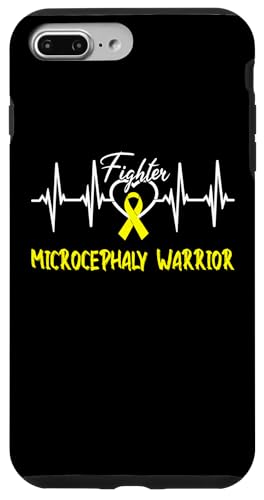 Hülle für iPhone 7 Plus/8 Plus Microcephaly Awareness Yellow Ribbon Fighter HeartBeat Love von Microcephaly Awareness products (Lwaka)