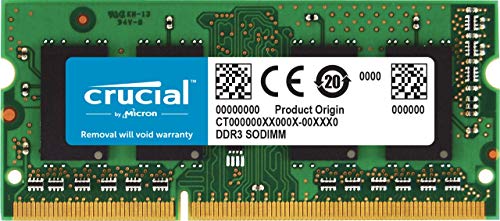 Crucial RAM CT51264BF160B 4GB DDR3 1600 MHz CL11 Laptop Memory , Green von Micron