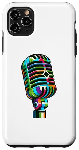 Hülle für iPhone 11 Pro Max Mikrofon Mic Sänger Podcast-Moderator von Microphone Podcast Host Singer Gifts