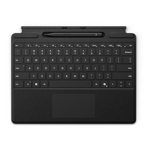 Microsoft Surface Pro Keyboard mit Surface Slim Pen | Schwarz | QWERTZ | kompatibel mit Surface Pro Copilot+ PC (11. Edition), Surface Pro 9 & Surface Pro 8 von Microsoft