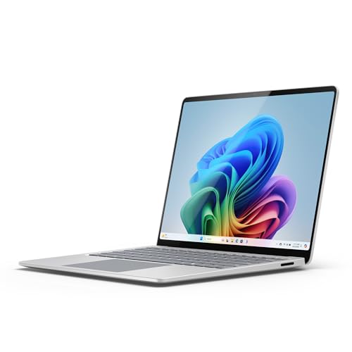 Microsoft Surface Laptop | Copilot+ PC | 13.8” Touchscreen | Snapdragon® X Elite (12 Kerne) | 16GB RAM | 512GB SSD | neuestes Modell, 7. Edition | Platin von Microsoft