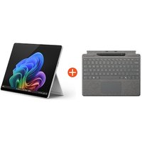 Microsoft Surface Pro (11. Edition) Copilot+ PC 13" 2in1 Platin 5G Snapdragon® X Plus 16GB/256GB SSD Win11 EP2-08261 ohne Netzteil inkl. Keyboard mit Slim Pen platin von Microsoft