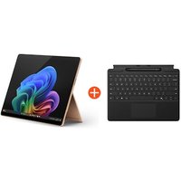 Microsoft Surface Pro (11. Edition) Copilot+ PC 13" OLED 2in1 Dune Snapdragon® X Elite 16GB/1TB SSD Win11 EP2-08389 ohne Netzteil inkl. MS Surface Pro Keyboard mit Slim Pen schwarz von Microsoft