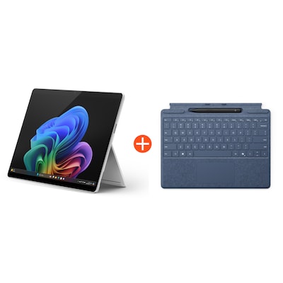 Microsoft Surface Pro (11. Edition) 13" OLED 2in1 Platin Snapdragon® X Elite 16GB RAM 512GB SSD Win11 ZIA-00004 inkl. Saphir Keyboard Pen von Microsoft