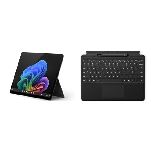 Microsoft Surface Pro Copilot+ PC + Pro Keyboard + Slim Pen 2 | Snapdragon X Elite (12 Kerne) | 16GB RAM | 256GB SSD | Schwarz | exklusiv auf Amazon von Microsoft