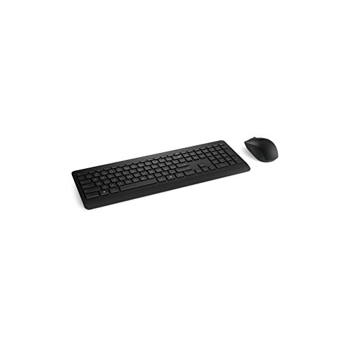 Microsoft WRLSS DESKTOP 900 USB FR RF Wireless AZERTY französische schwarze Tastatur von Microsoft