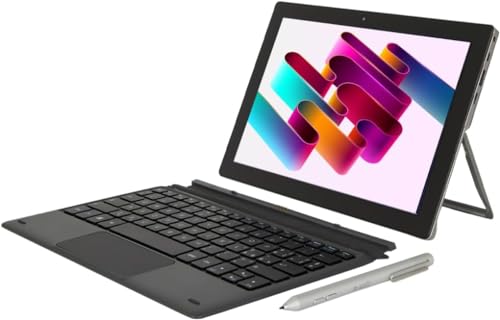 MICROTECH - E-Tab Pro 10,1 Zoll - 2in1 Tablet, Intel N5105, 8/128 GB, Windows 11 Home - mit Tastatur + „E-Note“-Eingabestift von Microtech