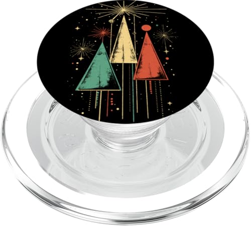 Modernes Weihnachten aus der Mitte des Jahrhunderts PopSockets PopGrip für MagSafe von Mid Century Modern Christmas Shirts