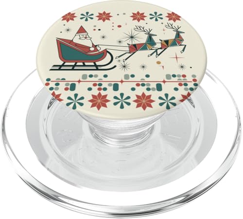 Modernes Weihnachten aus der Mitte des Jahrhunderts PopSockets PopGrip für MagSafe von Mid Century Modern Christmas Shirts