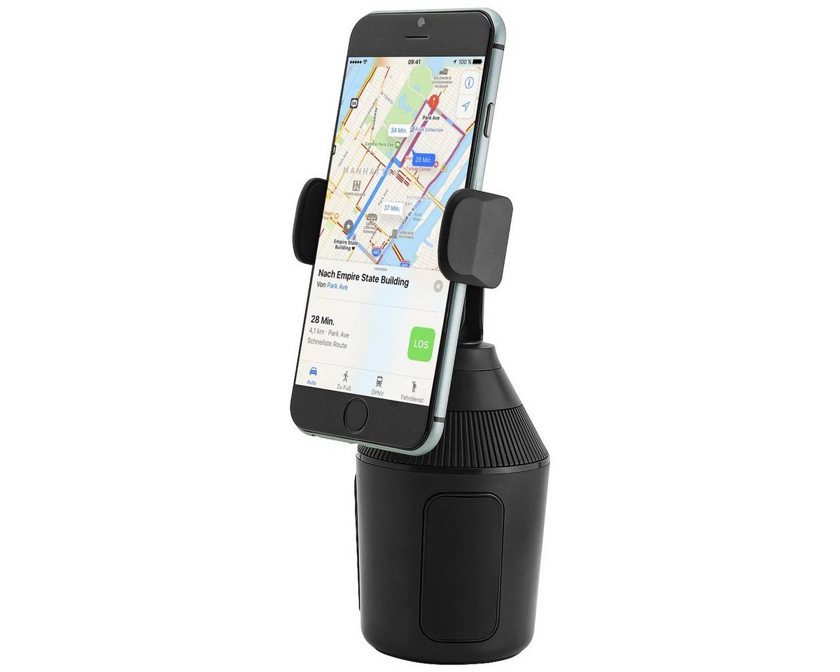 MidGard Autohalterung für KFZ-Getränkehalter, Cup Mount Handy-Halterung Smartphone-Halterung, (bis 7.5 Zoll) von MidGard