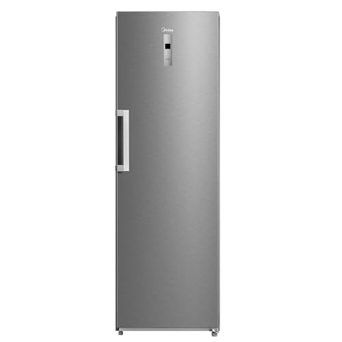 Midea MDRU385MTC02 Gefrierschrank/Kühlschrank/272L/185 cm hoch/NoFrost/Flexible Kühl- und Gefrierfunktion/Superkühl/Große Fächer/Zero Clearance/Easy Open Handgriff/Wechselbarer Türanschlag/Inox von Midea