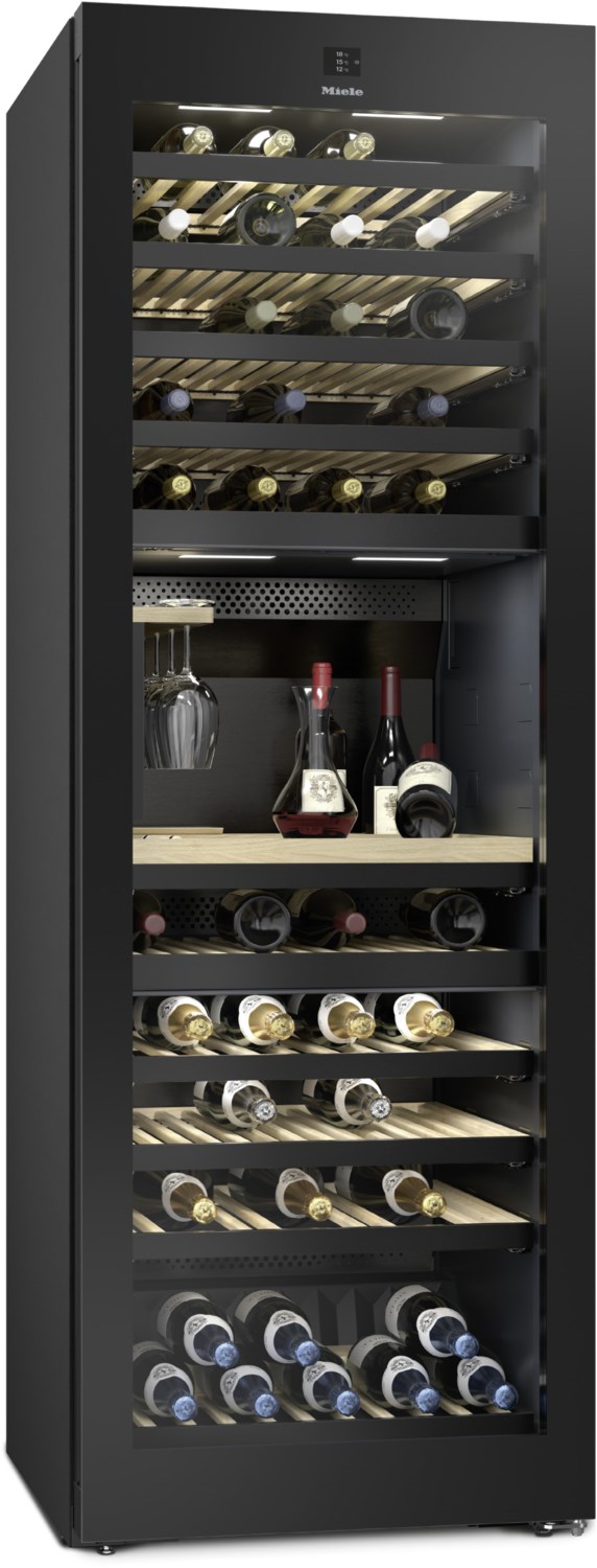 KWT 4999 F Weintemperierschrank obsidianschwarz / F von Miele