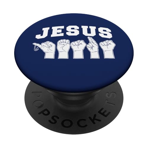 ASL JESUS ASL PopSockets Klebender PopGrip von Miftees ASL Tees