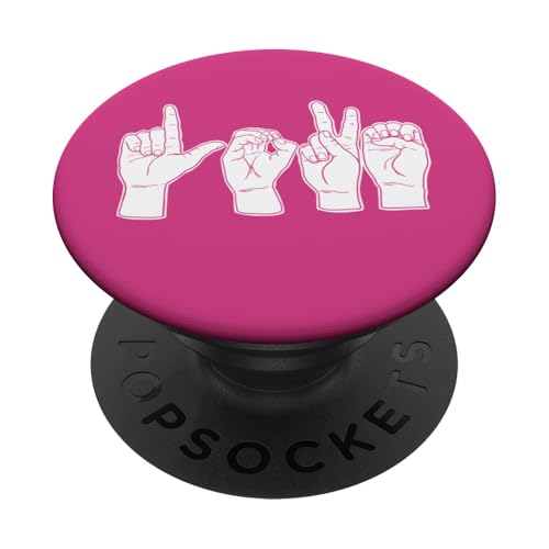 ASL LOVE PopSockets Klebender PopGrip von Miftees ASL Tees