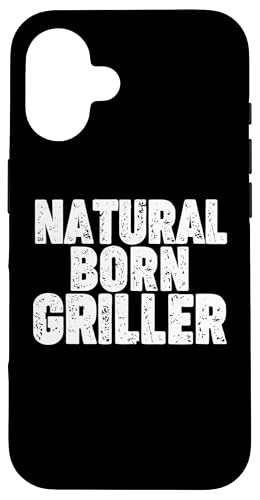 Hülle für iPhone 16 Natural Born Griller von Miftees BBQ Tees