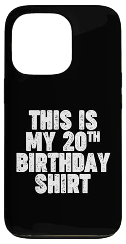 Das ist mein T-Shirt zum 20. Geburtstag Hülle für iPhone 13 Pro von Miftees Birthday Tees