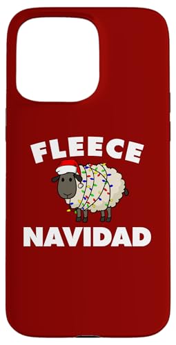 Hülle für iPhone 15 Pro Max Fleece Navidad Lustiges Weihnachts-Schaf Fleece Navidad von Miftees Christmas Tees