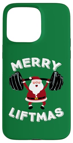 Hülle für iPhone 15 Pro Max Lustiger Weihnachtsmann Merry Liftmas von Miftees Christmas Tees