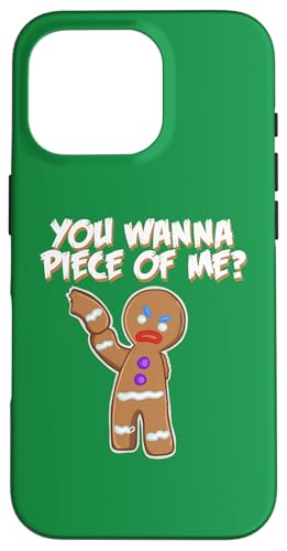 Hülle für iPhone 16 Pro You Wanna Piece Of Me Lustiger Lebkuchenmann von Miftees Christmas Tees