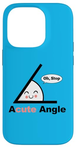 A cute Angle funny Math Pun Acute Angle Hülle für iPhone 14 Pro von Miftees Math Tees