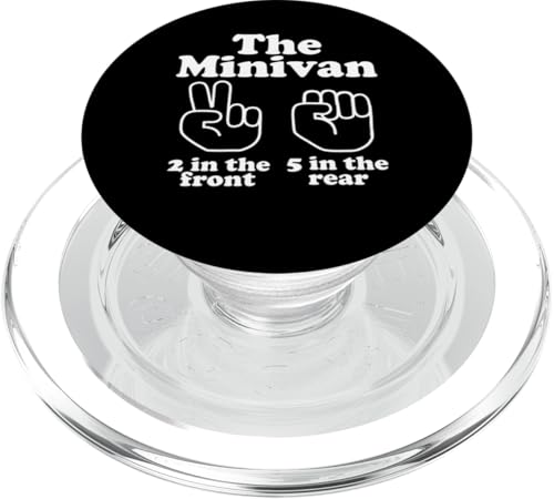 Mini Van Two in The Front Five in the Rear PopSockets PopGrip für MagSafe von Miftees Minivan Tees