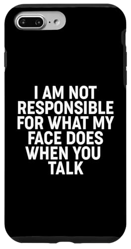 I'm not responsible for what my face does Hülle für iPhone 7 Plus/8 Plus von Miftees Sarcastic Tees