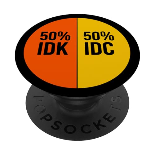 50% IDK 50% IDC PopSockets Klebender PopGrip von Miftees