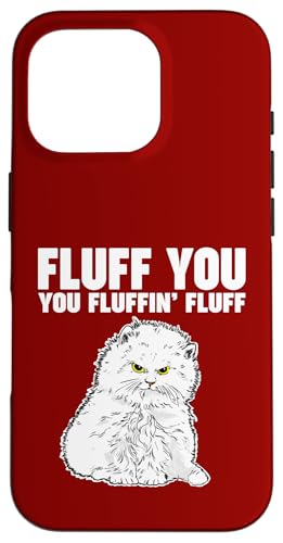 Hülle für iPhone 16 Pro Angry Fluffy Cat Fluff You You Fluffin Fluff von Miftees