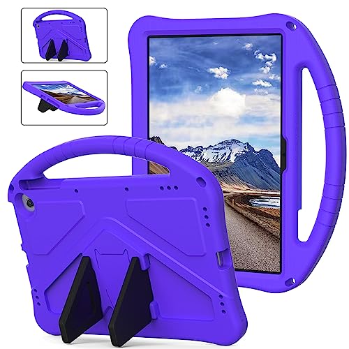 Miimall Hülle Kompatibel mit Amazon Fire Max 11 Hülle mit Ständer, Stoßfeste Kratzfest Anti Drop Voller Schutz mit Griffständer Kinder Case für Fire Max 11 Tablet 2023 -Lila von Miimall